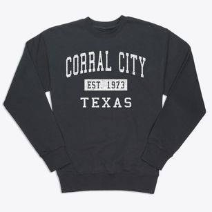 Corral City Texas Classic Established Premium Crewneck Sweatshirt