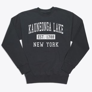 Kauneonga Lake New York Classic Established Premium Crewneck Sweatshirt