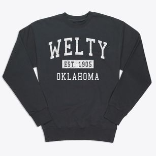 Welty Oklahoma Classic Established Premium Crewneck Sweatshirt