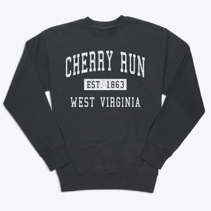 Cherry Run West Virginia Classic Established Premium Crewneck Sweatshirt