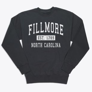 Fillmore North Carolina Classic Established Premium Crewneck Sweatshirt