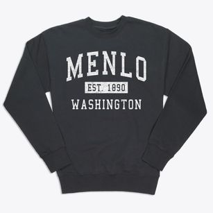 Menlo Washington Classic Established Premium Crewneck Sweatshirt