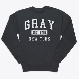 Gray New York Classic Established Premium Crewneck Sweatshirt
