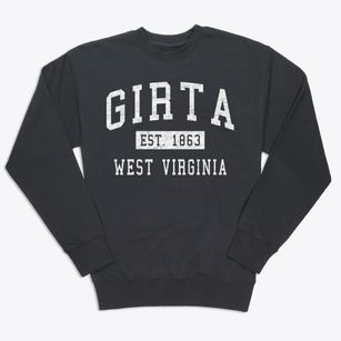 Girta West Virginia Classic Established Premium Crewneck Sweatshirt