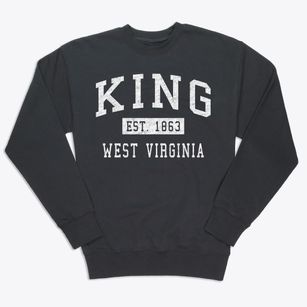 King West Virginia Classic Established Premium Crewneck Sweatshirt
