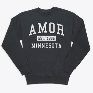 Amor Minnesota Classic Established Premium Crewneck Sweatshirt