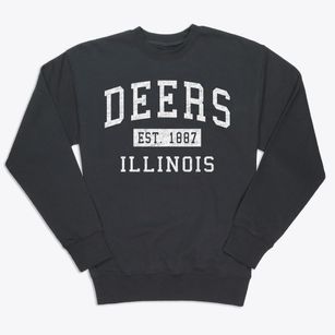 Deers Illinois Classic Established Premium Crewneck Sweatshirt