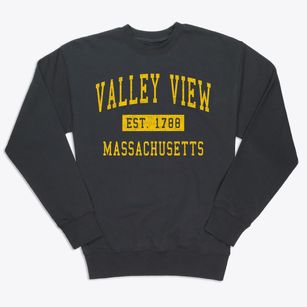 Valley View Massachusetts Classic Established Premium Crewneck Sweatshirt