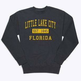 Little Lake City Florida Classic Established Premium Crewneck Sweatshirt