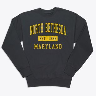 North Bethesda Maryland Classic Established Premium Crewneck Sweatshirt