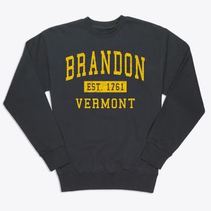 Brandon Vermont Classic Established Premium Crewneck Sweatshirt