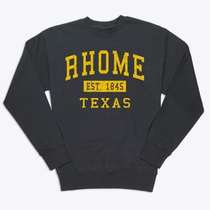 Rhome Texas Classic Established Premium Crewneck Sweatshirt