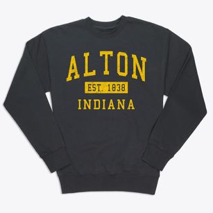 Alton Indiana Classic Established Premium Crewneck Sweatshirt