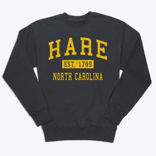 Hare North Carolina Classic Established Premium Crewneck Sweatshirt