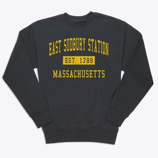 East Sudbury Station Massachusetts Classic Established Premium Crewneck Sweatshirt