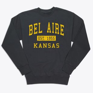 Bel Aire Kansas Classic Established Premium Crewneck Sweatshirt