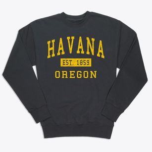 Havana Oregon Classic Established Premium Crewneck Sweatshirt