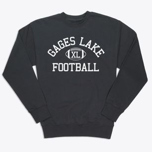 Gages Lake School Classic Football Premium Crewneck Sweatshirt