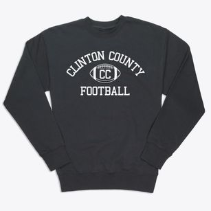 Clinton County High School Classic Football Premium Crewneck Sweatshirt