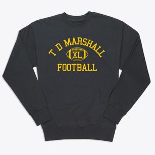 T D Marshall Primary School Classic Football Premium Crewneck Sweatshirt