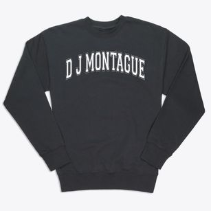 D J Montague Elementary School Varsity Arch Premium Crewneck Sweatshirt