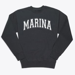 Marina Middle School Varsity Arch Premium Crewneck Sweatshirt