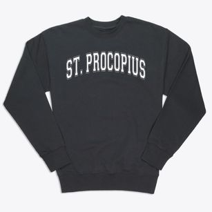 Saint Procopius School Varsity Arch Premium Crewneck Sweatshirt