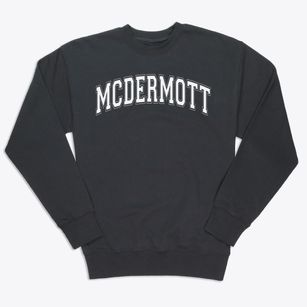 Mcdermott Elementary School Varsity Arch Premium Crewneck Sweatshirt