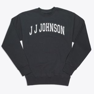 J J Johnson Elementary School Varsity Arch Premium Crewneck Sweatshirt