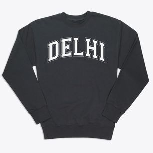 Delhi Junior High School Varsity Arch Premium Crewneck Sweatshirt