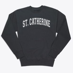St Catherine Of Sienna Parish Varsity Arch Premium Crewneck Sweatshirt