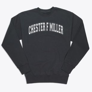 Chester F Miller Elementary School Varsity Arch Premium Crewneck Sweatshirt