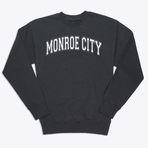Monroe City R1 High School Varsity Arch Premium Crewneck Sweatshirt