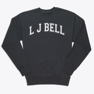 L J Bell Elementary School Varsity Arch Premium Crewneck Sweatshirt