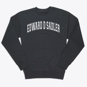 Edward D Sadler Elementary School Varsity Arch Premium Crewneck Sweatshirt