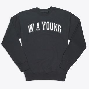 W A Young Elementary School Varsity Arch Premium Crewneck Sweatshirt