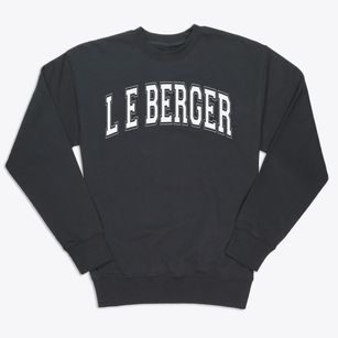 L E Berger Elementary School Varsity Arch Premium Crewneck Sweatshirt