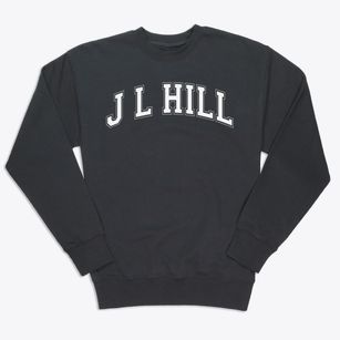 J L Hill Elementary School Varsity Arch Premium Crewneck Sweatshirt