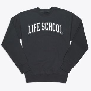 Life School Mountain Creek Varsity Arch Premium Crewneck Sweatshirt