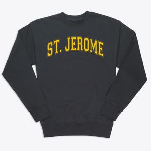 Saint Jerome School Varsity Arch Premium Crewneck Sweatshirt