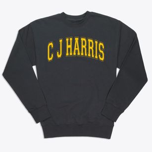 C J Harris Elementary School Varsity Arch Premium Crewneck Sweatshirt