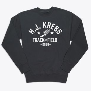 H.j. Krebs Elementary School Track and Field Premium Crewneck Sweatshirt