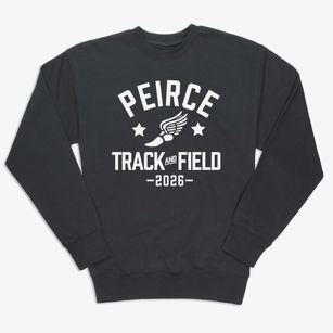 Peirce School Of International Studies Track and Field Premium Crewneck Sweatshirt