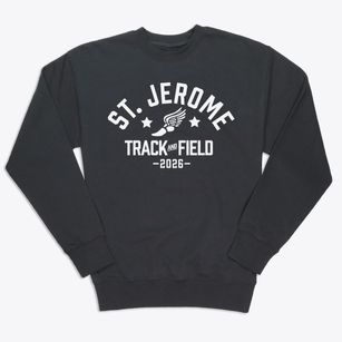 Saint Jerome School Track and Field Premium Crewneck Sweatshirt