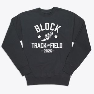 Block High School Track and Field Premium Crewneck Sweatshirt
