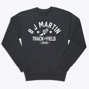 B J Martin Accelerated Learning Academy Track and Field Premium Crewneck Sweatshirt