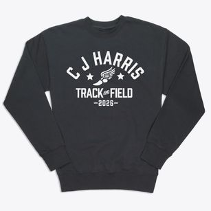 C J Harris Elementary School Track and Field Premium Crewneck Sweatshirt