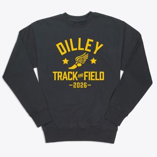 Dilley High School Track and Field Premium Crewneck Sweatshirt