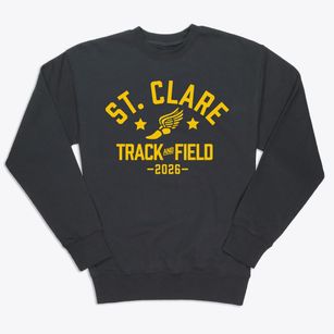 Saint Clare Of Assisi School Track and Field Premium Crewneck Sweatshirt