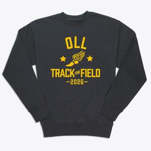 Our Lady Of Lourdes School Track and Field Premium Crewneck Sweatshirt